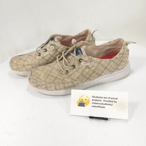 Sperry Baycoast Lightweight Sneaker Shoe Youth Boys Size 3 YG58113 Tan